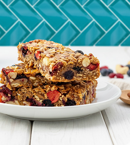 Barritas energéticas de frutos rojos