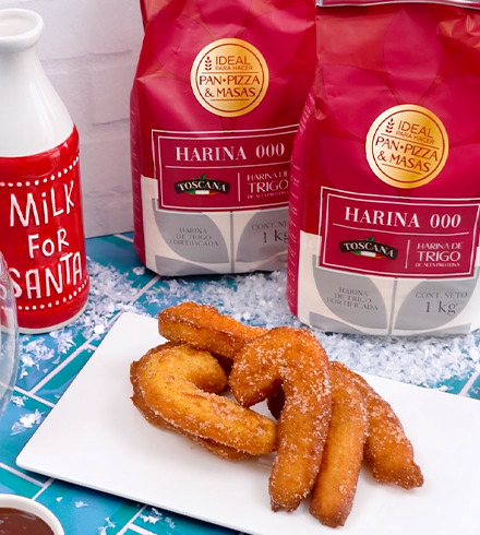 Churros navideños