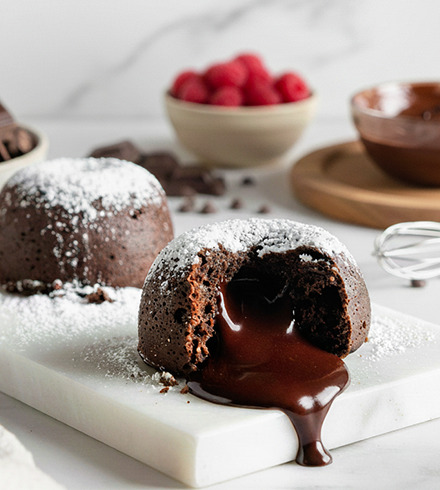 Volcán de chocolate