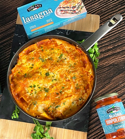 Lasagna fácil en sartén