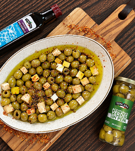 Dip de aceitunas verdes